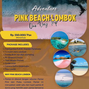 Pink beach Lombok